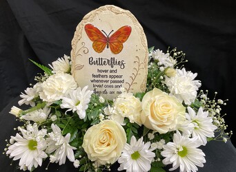 Butterflies Plaque Centerpiece from Philips' Flower & Gift Shop