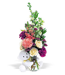 Valentine Bear Hug Bouquet from Philips' Flower & Gift Shop