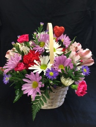 Basket of Love Bouquet from Philips' Flower & Gift Shop