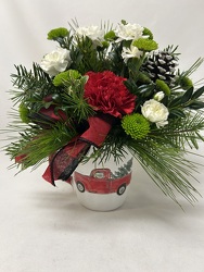 Red Truck Mug bouquet from Philips' Flower & Gift Shop