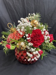 Sparkling Holiday Ornament Bouquet
