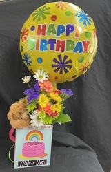 Birthday Bear Hug Bouquet from Philips' Flower & Gift Shop