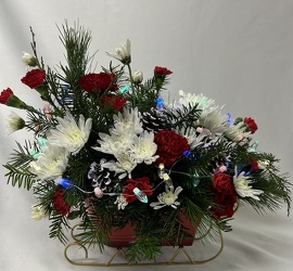 Dashing Through the Snow Sleigh from Philips' Flower & Gift Shop