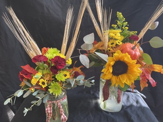 Fall Mason Jar Arrangement from Philips' Flower & Gift Shop