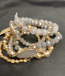 Gray Druzy Bracelet from Philips' Flower & Gift Shop