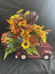 Farmhouse Fall Truck bouquet from Philips' Flower & Gift Shop