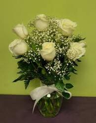 White Roses Arranged from Philips' Flower & Gift Shop
